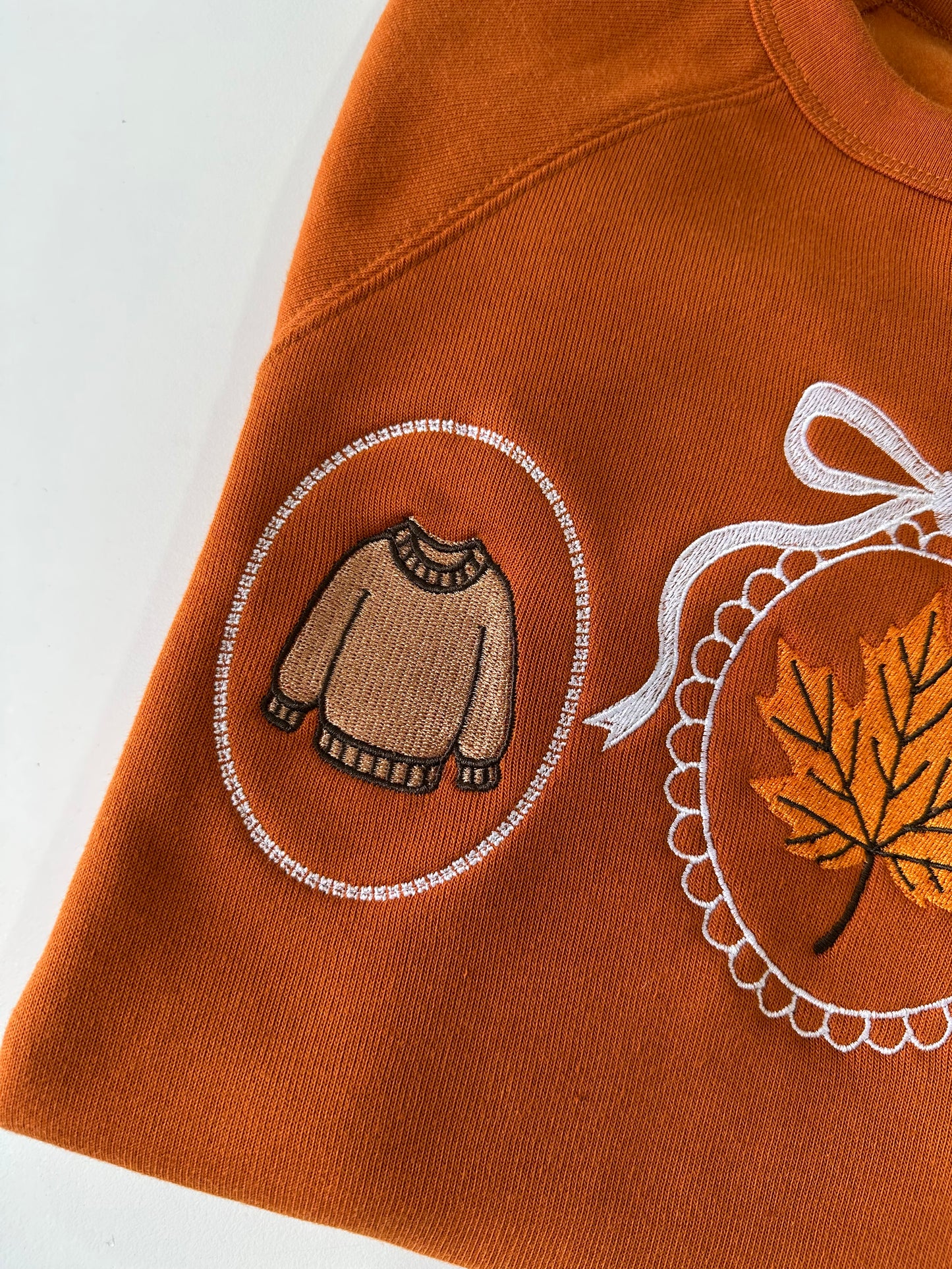 Cozy Mirrors Autumn Fall Embroidered Bella Canvas Sweatshirt
