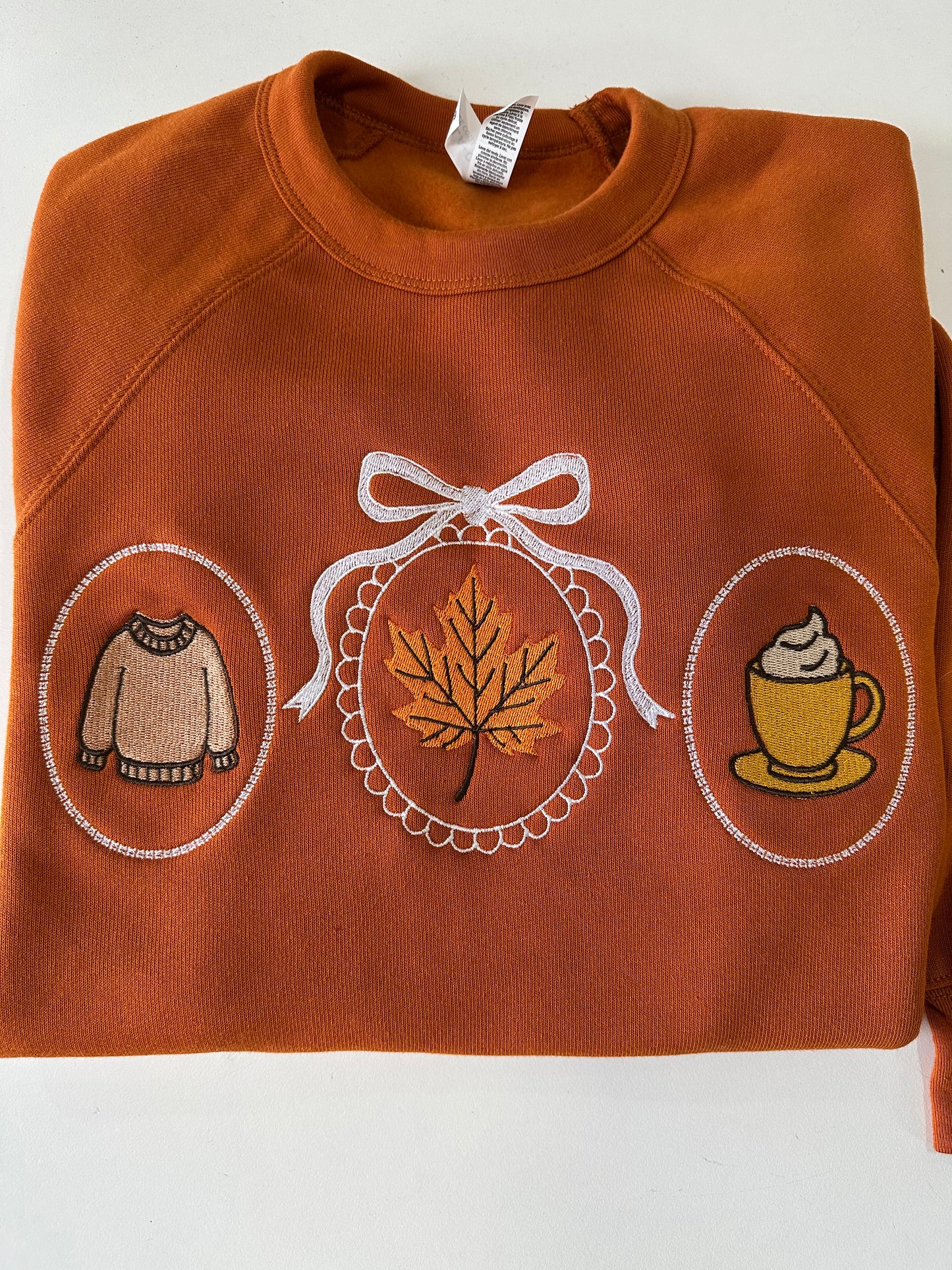 Cozy Mirrors Autumn Fall Embroidered Bella Canvas Sweatshirt