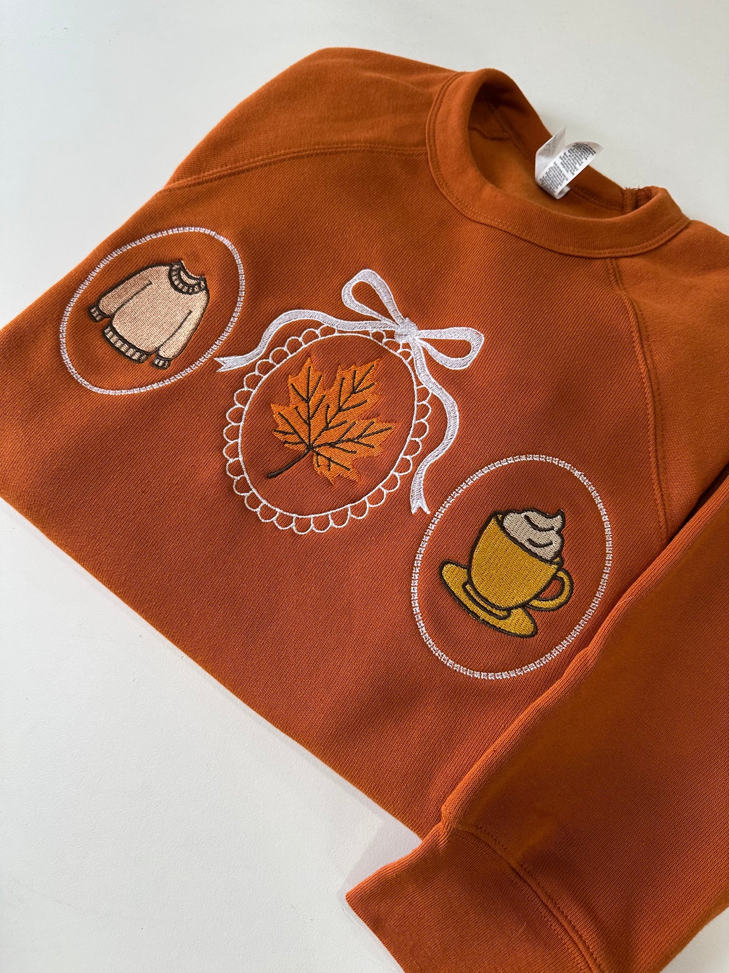 Cozy Mirrors Autumn Fall Embroidered Bella Canvas Sweatshirt