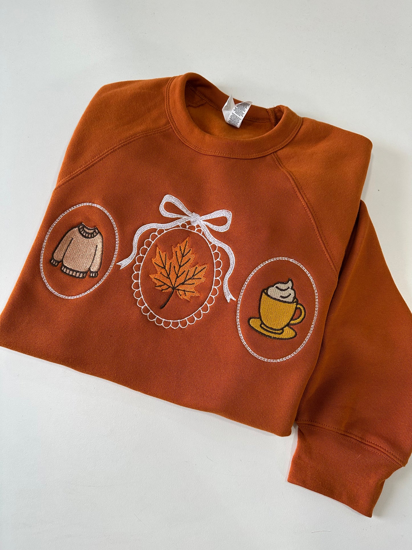 Cozy Mirrors Autumn Fall Embroidered Bella Canvas Sweatshirt