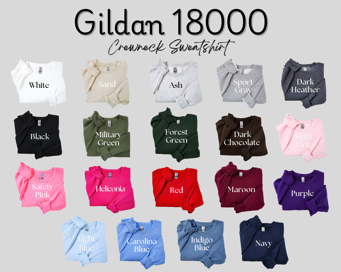 Personalized Christmas Necklace Embroidered Sweatshirt