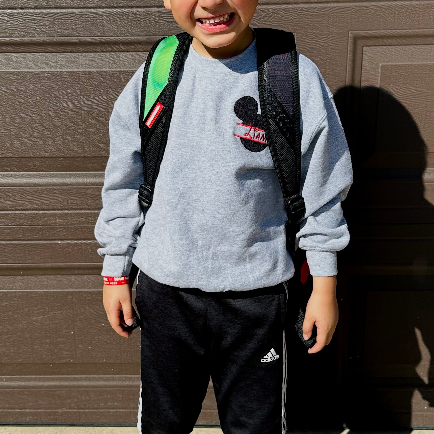 Personalized Mouse Embroidered Sweatshirt Toddler & Youth Sizes Custom Name