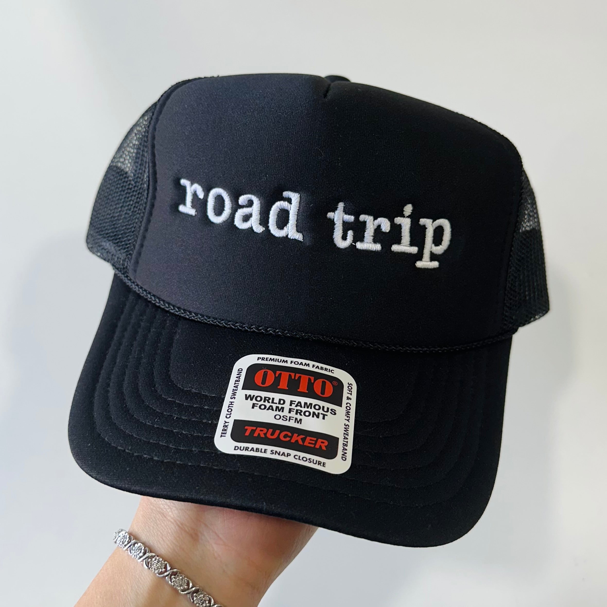 Embroidered Foam Trucker Hats Long Live Cowgirls, Road Trip, Margs