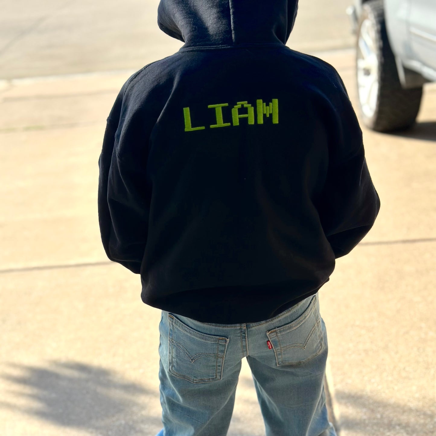 Chicken Jockey Embroidered Hoodie Youth Sizes