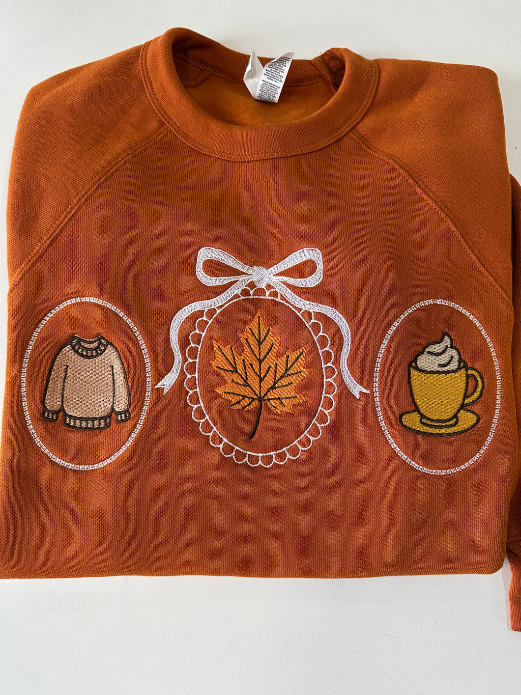 Cozy Mirrors Autumn Fall Embroidered Bella Canvas Sweatshirt