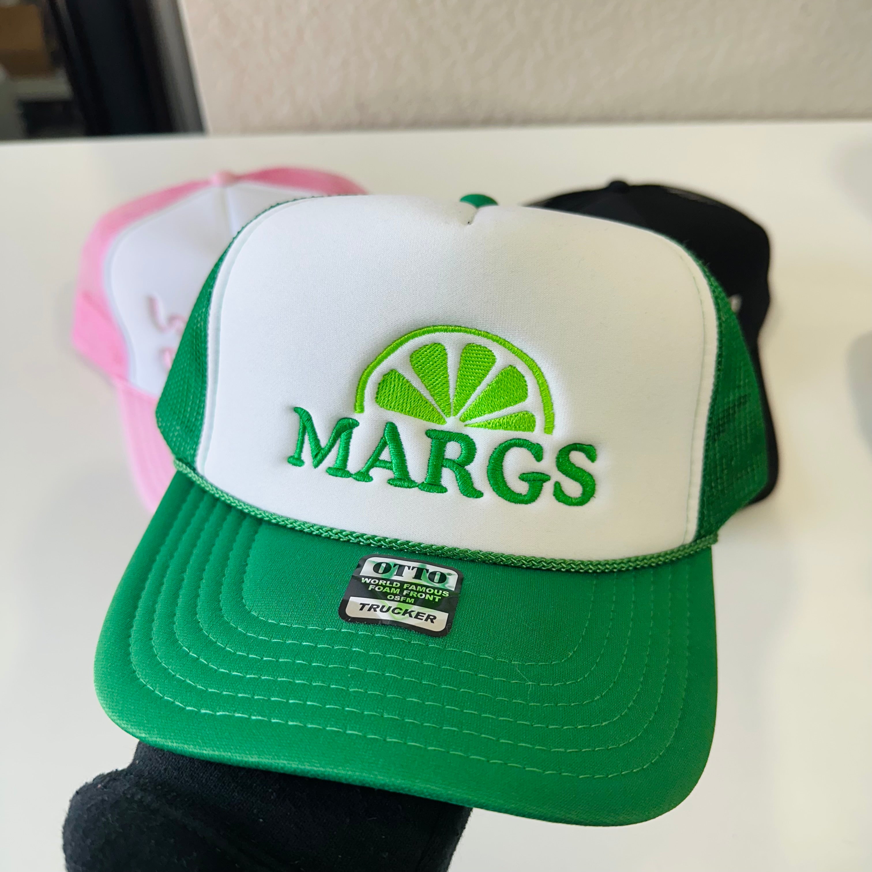 Embroidered Foam Trucker Hats Long Live Cowgirls, Road Trip, Margs
