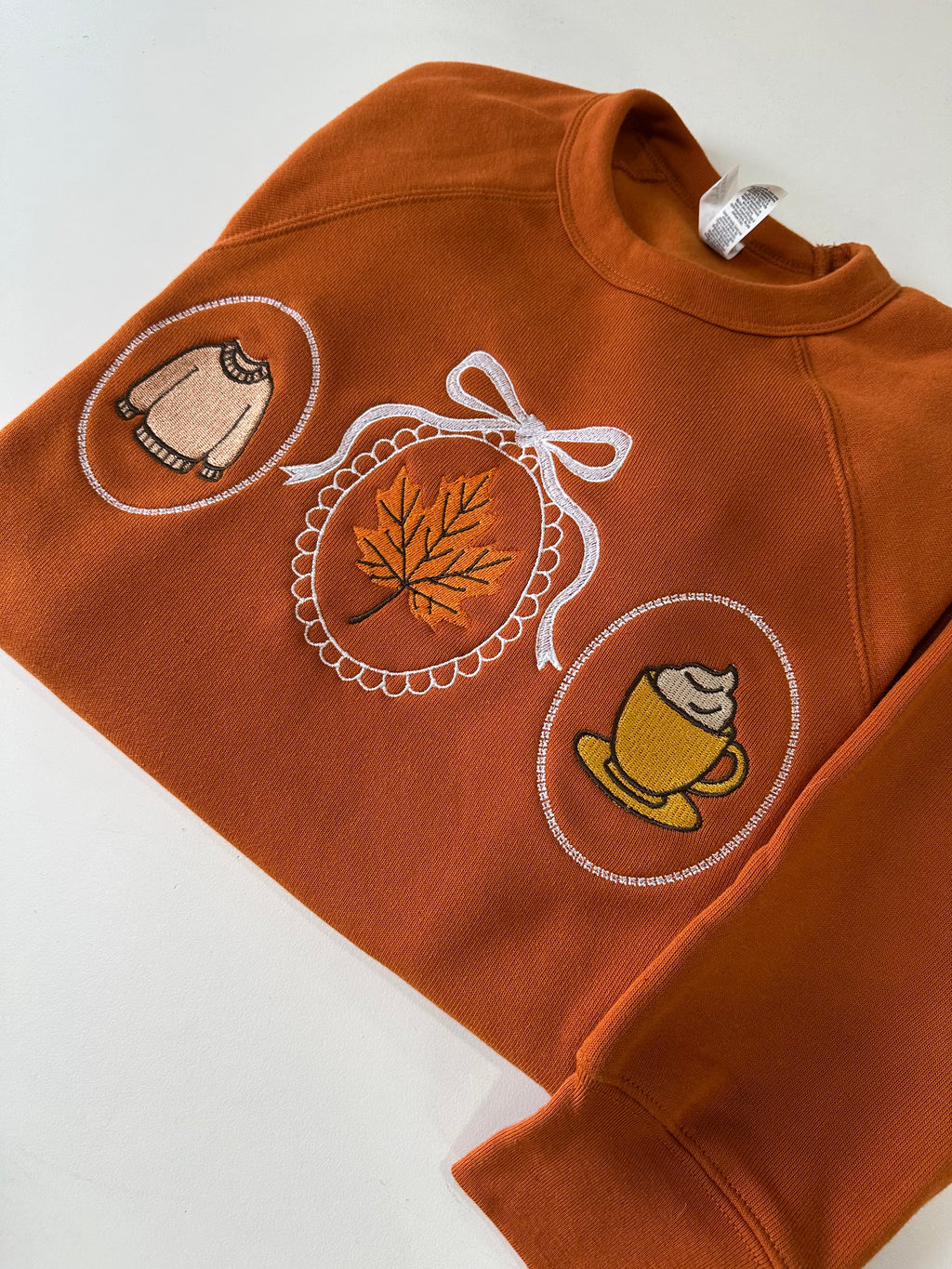 Cozy Mirrors Autumn Fall Embroidered Bella Canvas Sweatshirt