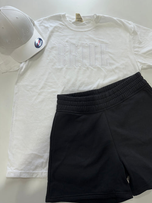 Bride Embroidered T-shirt & Hat