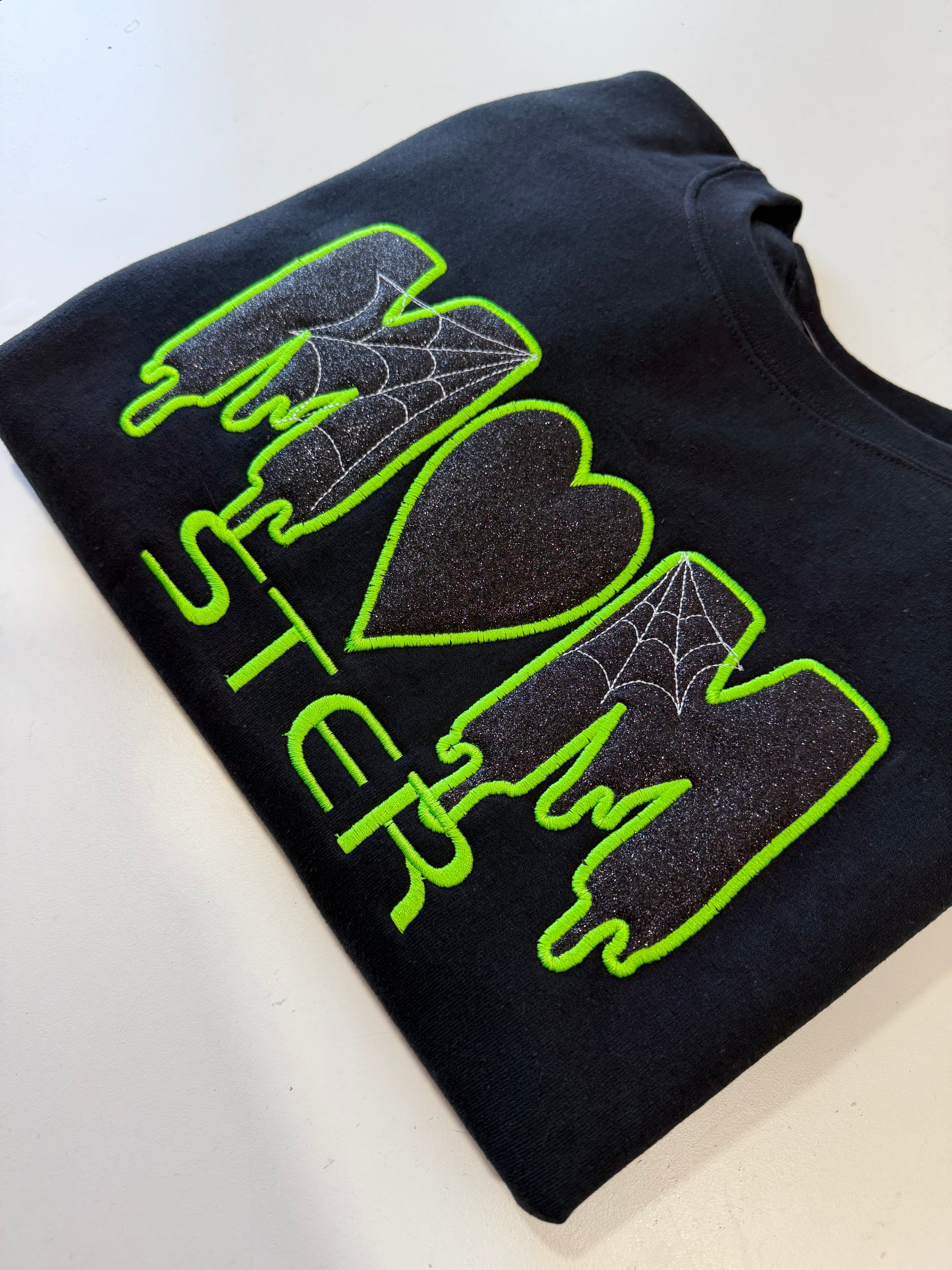 Momster Embroidered Halloween Sweatshirt