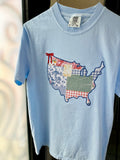 Land That I Love Embroidered Tshirt
