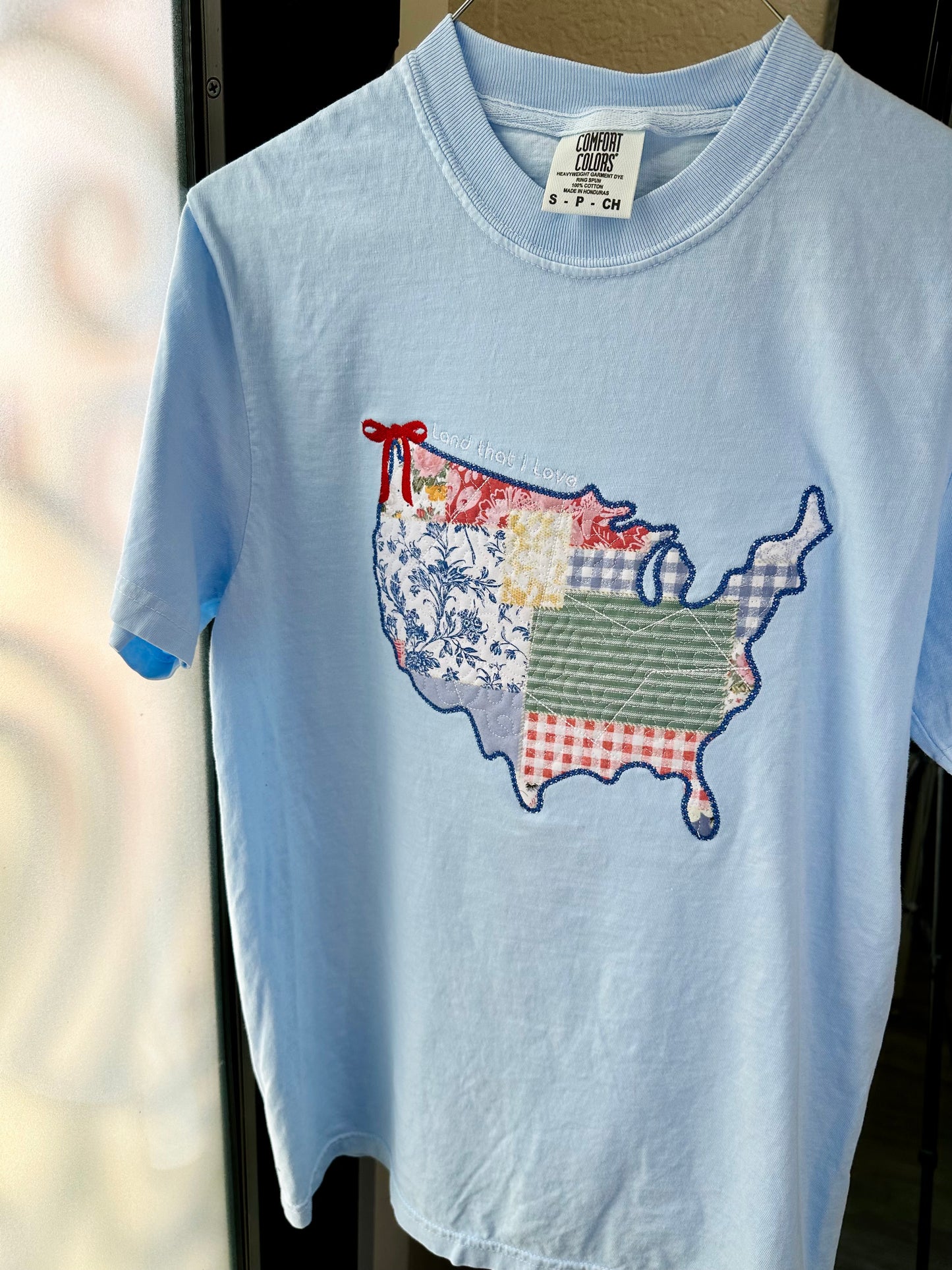 Land That I Love Embroidered Tshirt