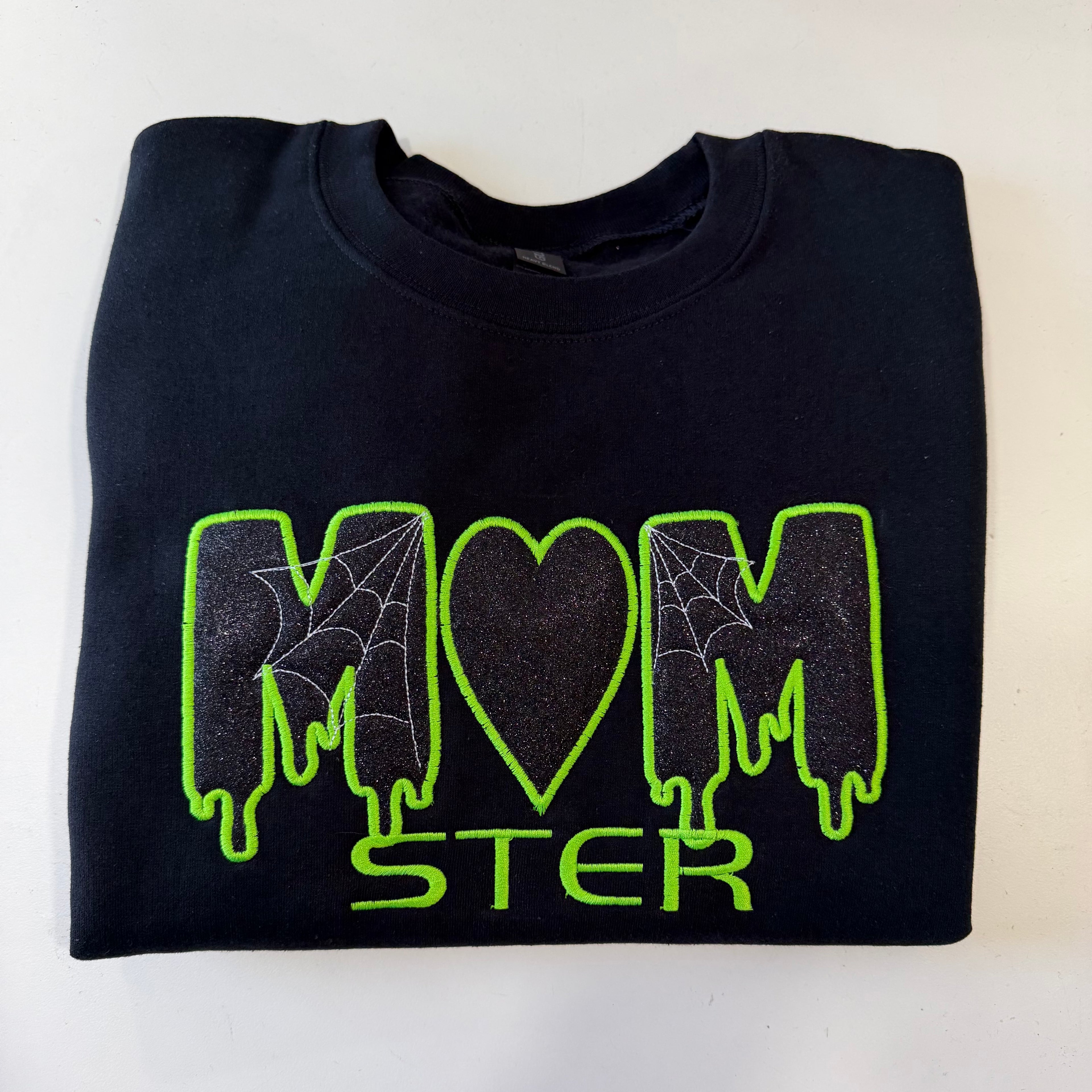 Momster Embroidered Halloween Sweatshirt