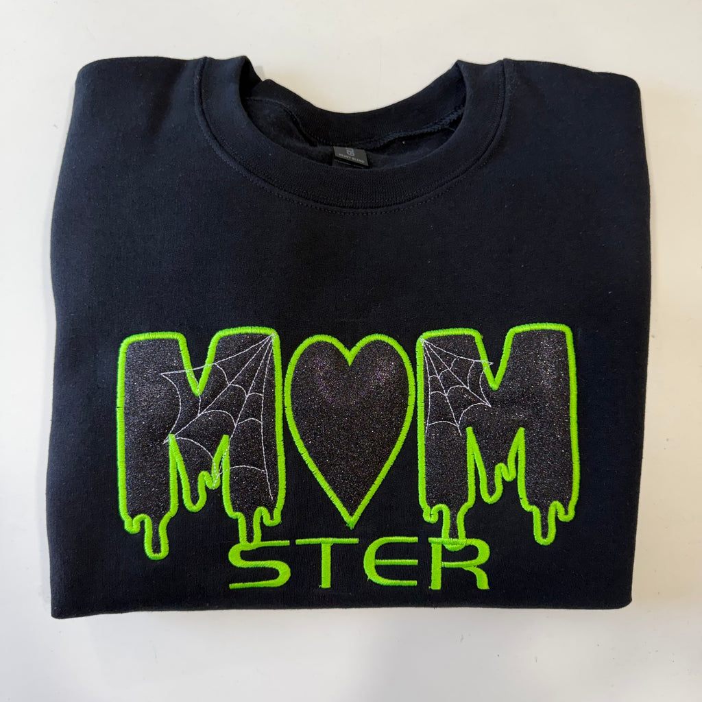 Momster Embroidered Halloween Sweatshirt