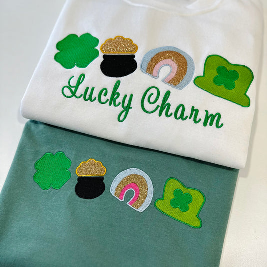 St Patrick’s Lucky Charms Embroidered T-Shirt