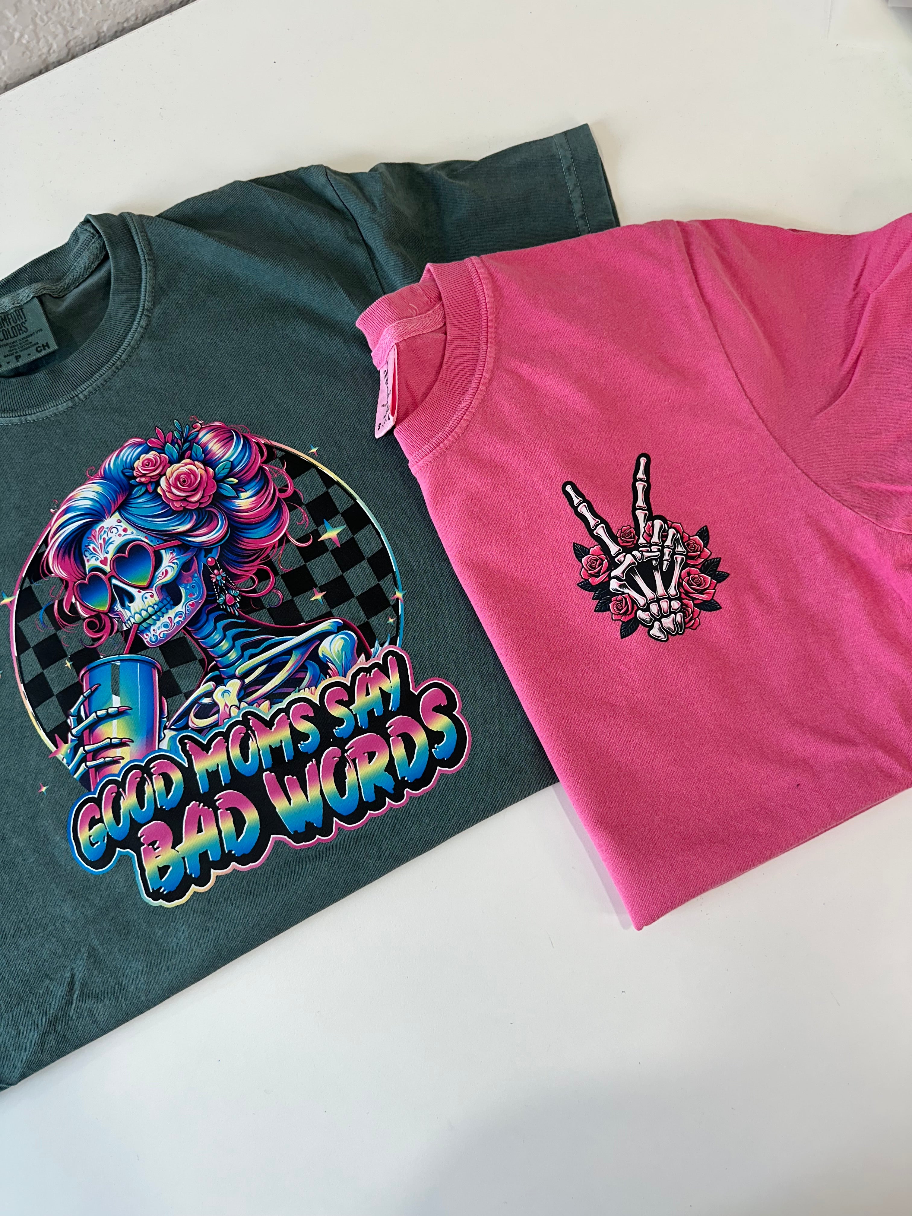 Good Moms Say Bad Words Graphic Tshirt