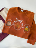 Cozy Mirrors Autumn Fall Embroidered Bella Canvas Sweatshirt