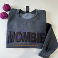 Zombie Mom Mombie Halloween Embroidered Sweatshirt & Tshirt