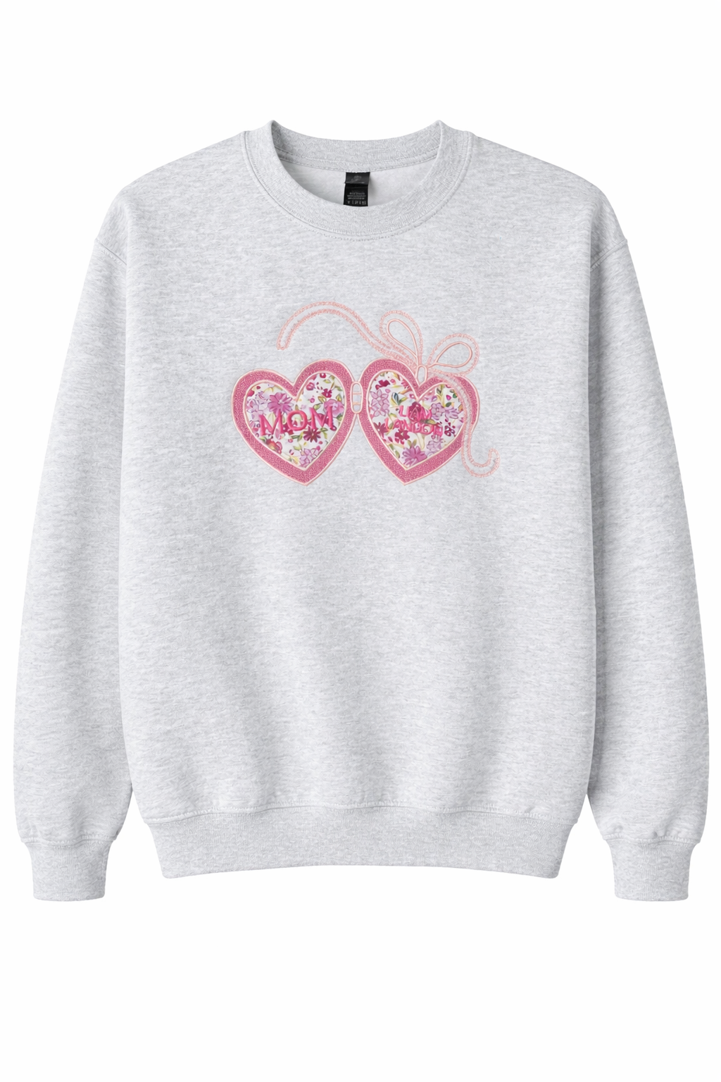 Personalized Mom Sweatshirt with Kids Names Hearts