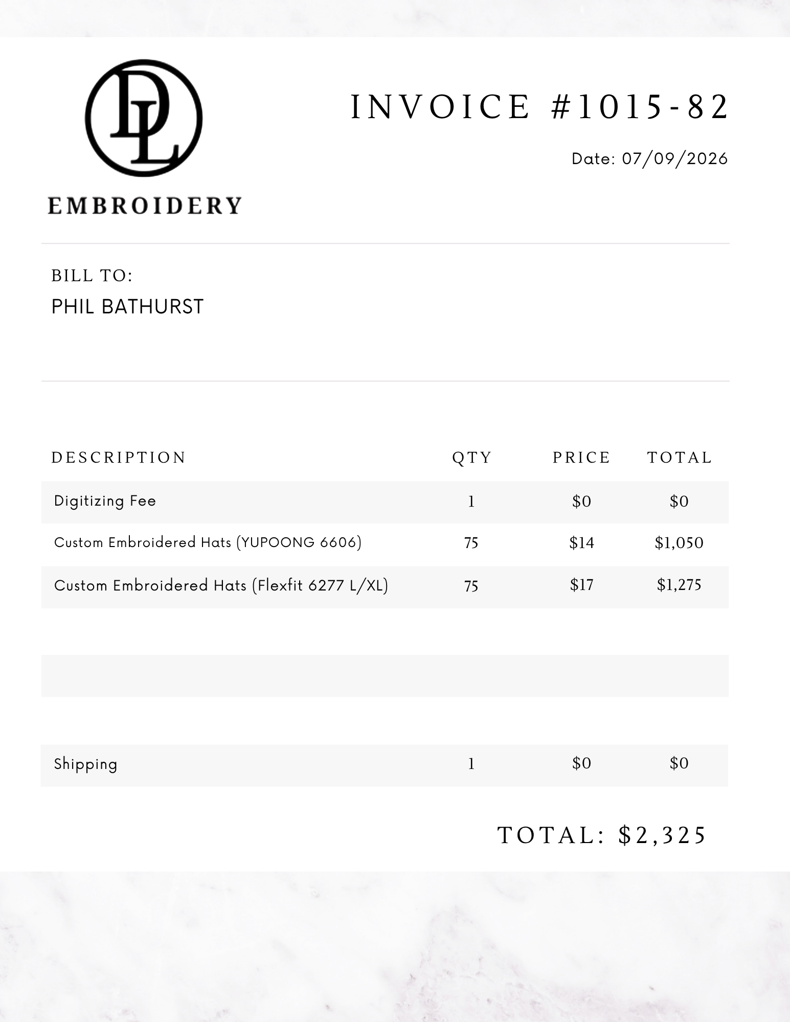 Custom Listing for Phil Bathurst