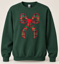 Christmas Embroidered Bow Sweatshirt