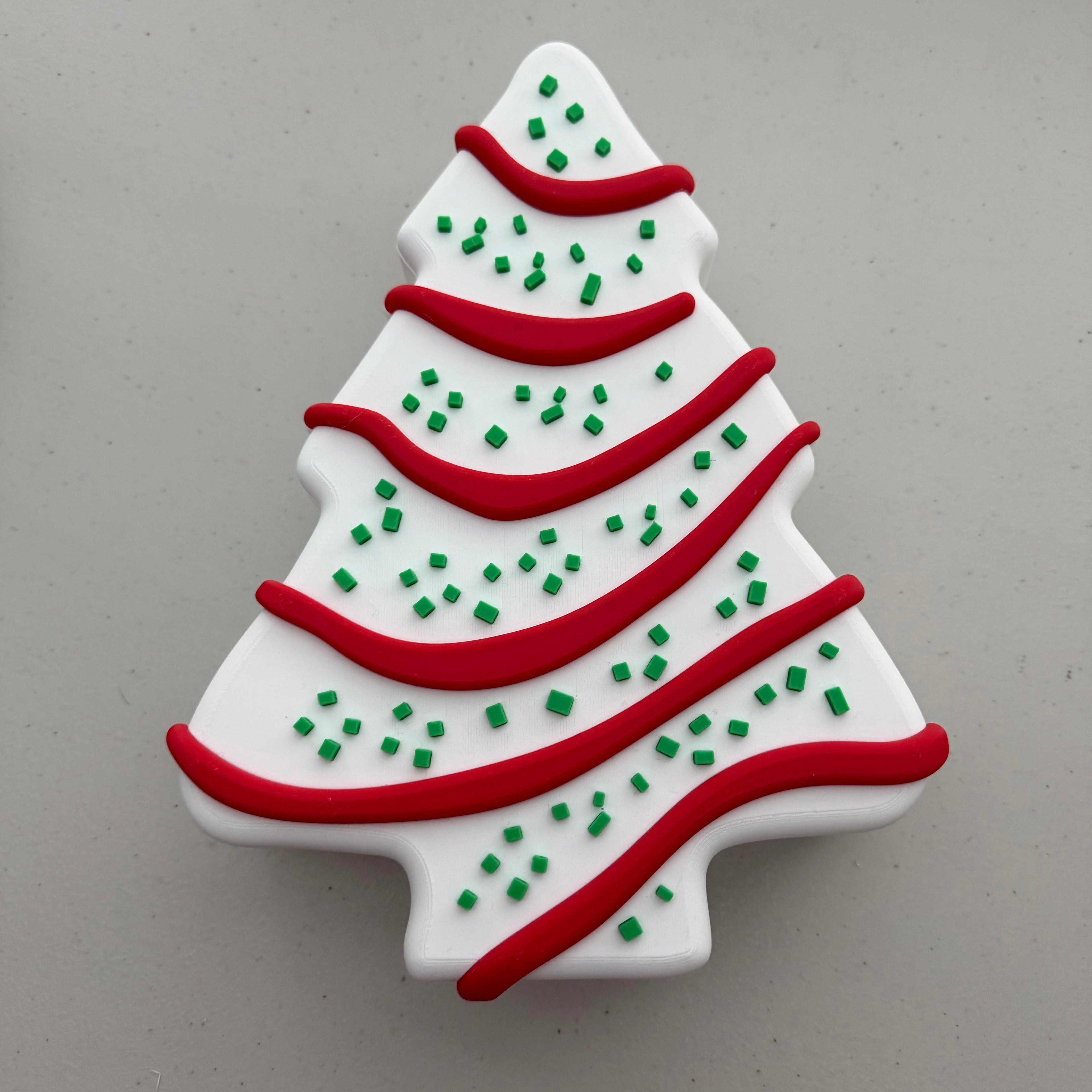 Christmas Tree Cake Box - 3D Printed