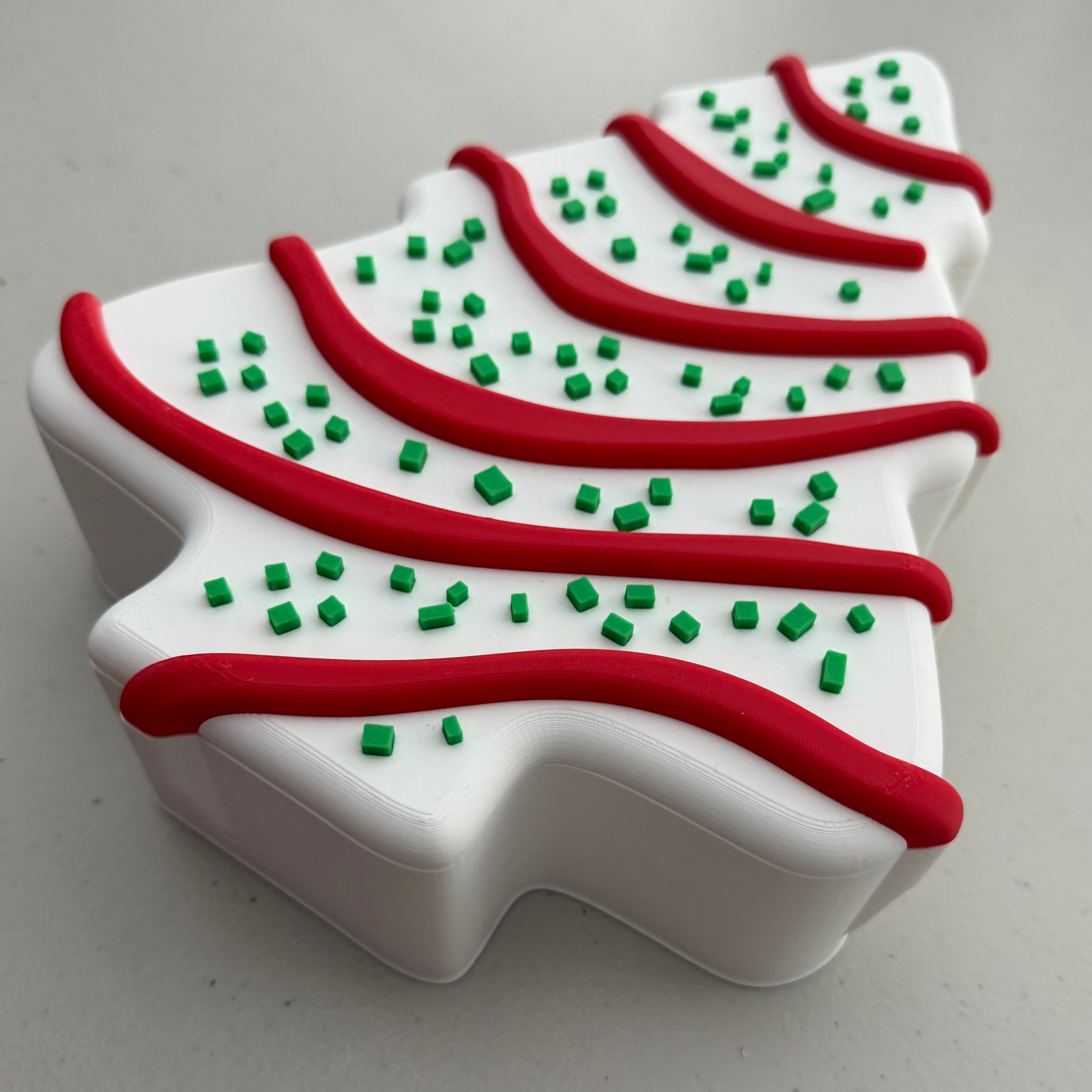 Christmas Tree Cake Box - 3D Printed